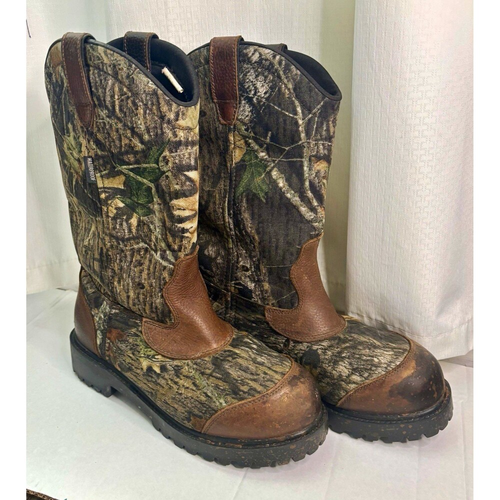 Game Winner Men's Hunting Boots Hiking Gear Waterproof Brown Camo US 10